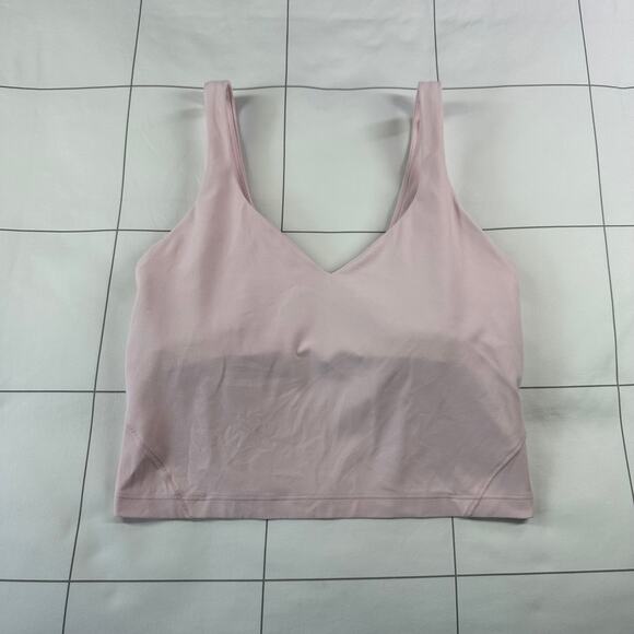 Lululemon Top Womens 8 Pink Align Tank Light Support Yoga Athletic Lounge Gym - Picture 2 of 8